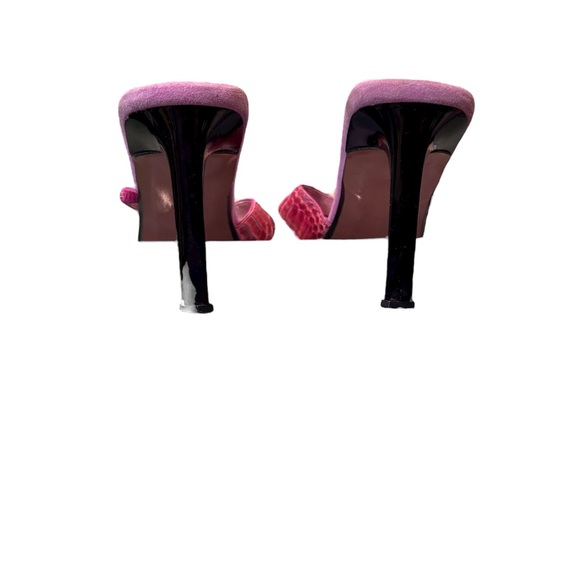 Italian Pink, Python Sandals - Picture 4 of 6